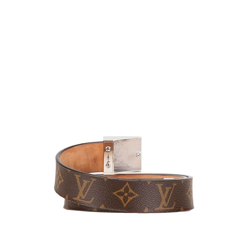 Louis Vuitton Monogram Ceinture Belt Brown Canvas Good condition - Inside View
