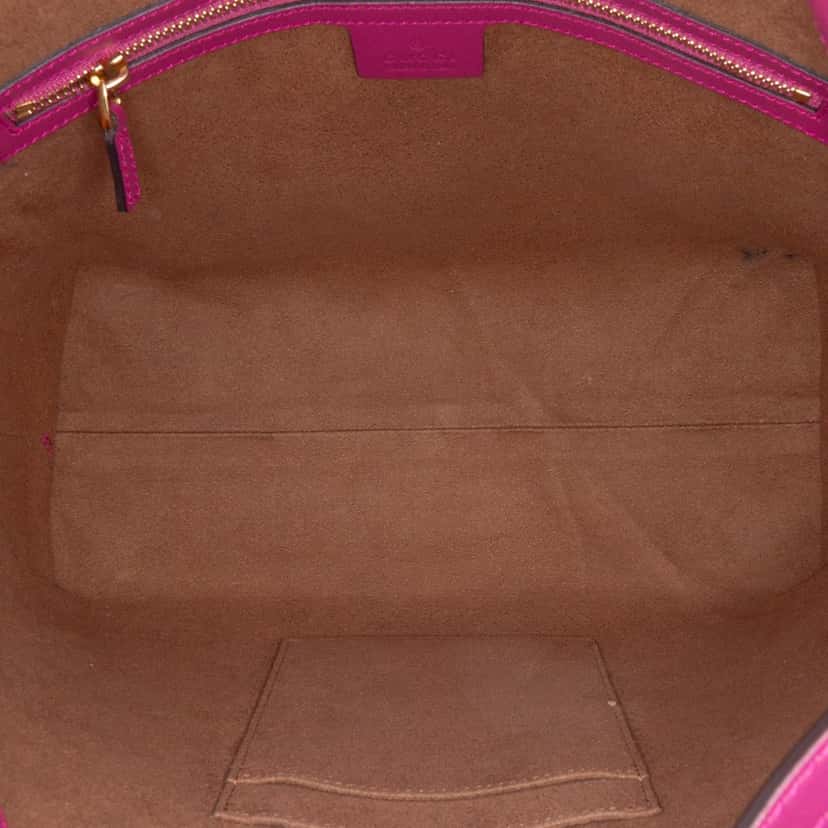 Gucci GG Supreme Linea A Foldover Tote Brown Canvas Good condition - Model View