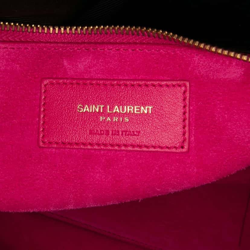 Saint Laurent Small Leather Sac De Jour Satchel Pink Leather Good condition - Box View