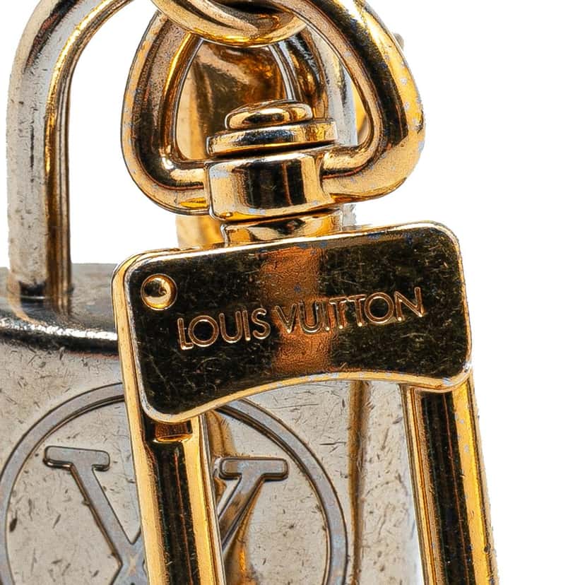 Louis Vuitton Kaleido V Bag Charm and Key Holder Gold Metal Fair condition - Model View