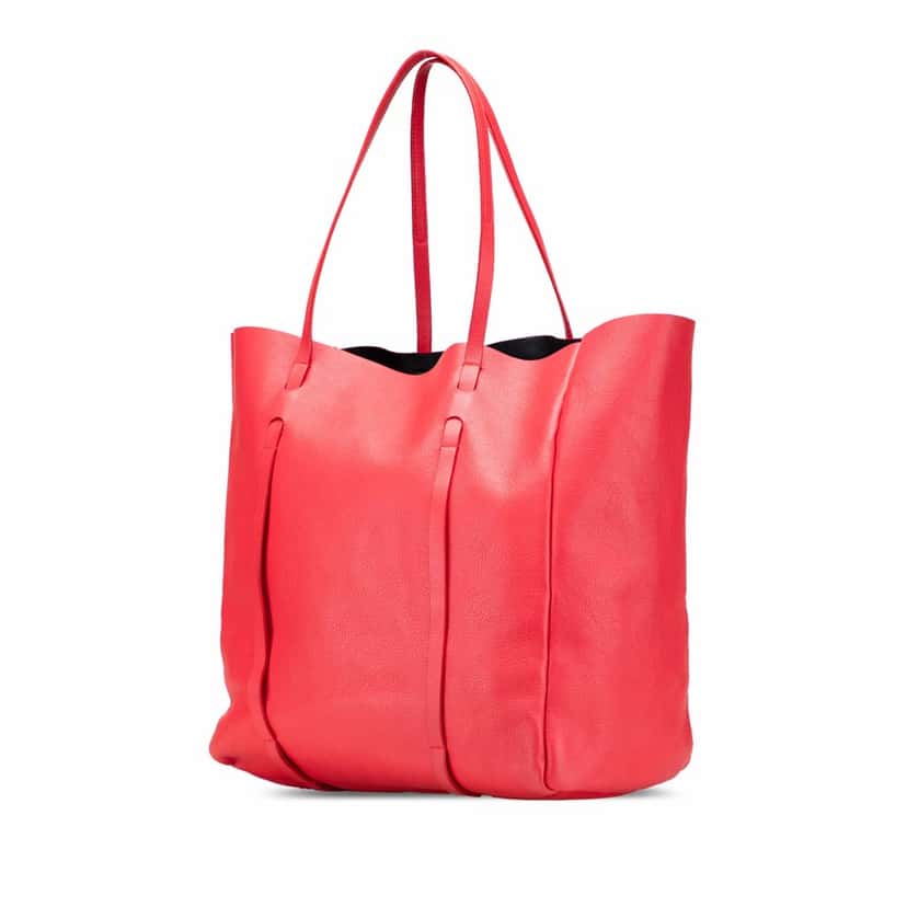 Balenciaga Leather Everyday Tote Red Leather Good condition - Back View