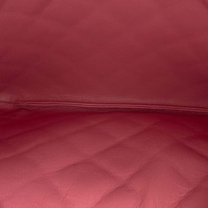 Chanel CC Quilted Lambskin Flap Crossbody Pink Leather Fair condition - Model View