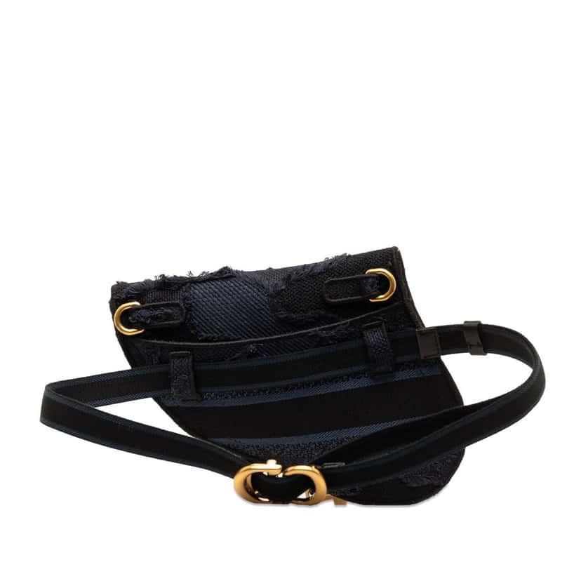 Dior Camouflage Saddle Belt Bag Blue Canvas Good condition - Inside View