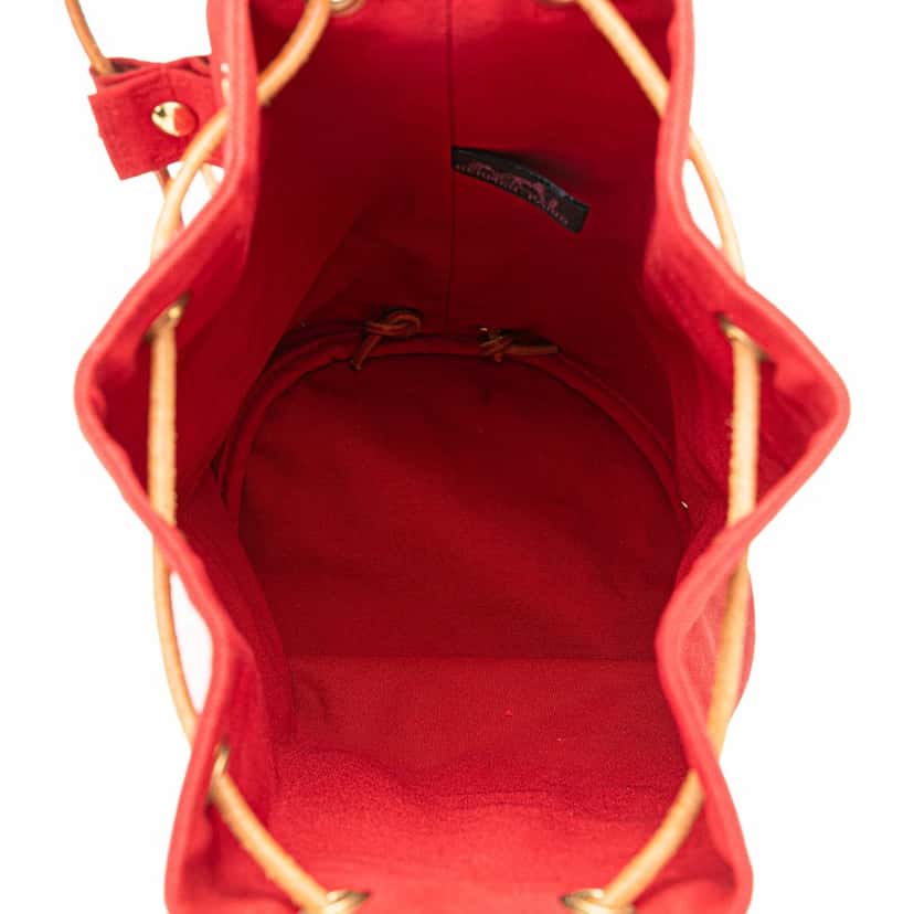 Hermès Toile Polochon Mimile Red Canvas Good condition - Model View