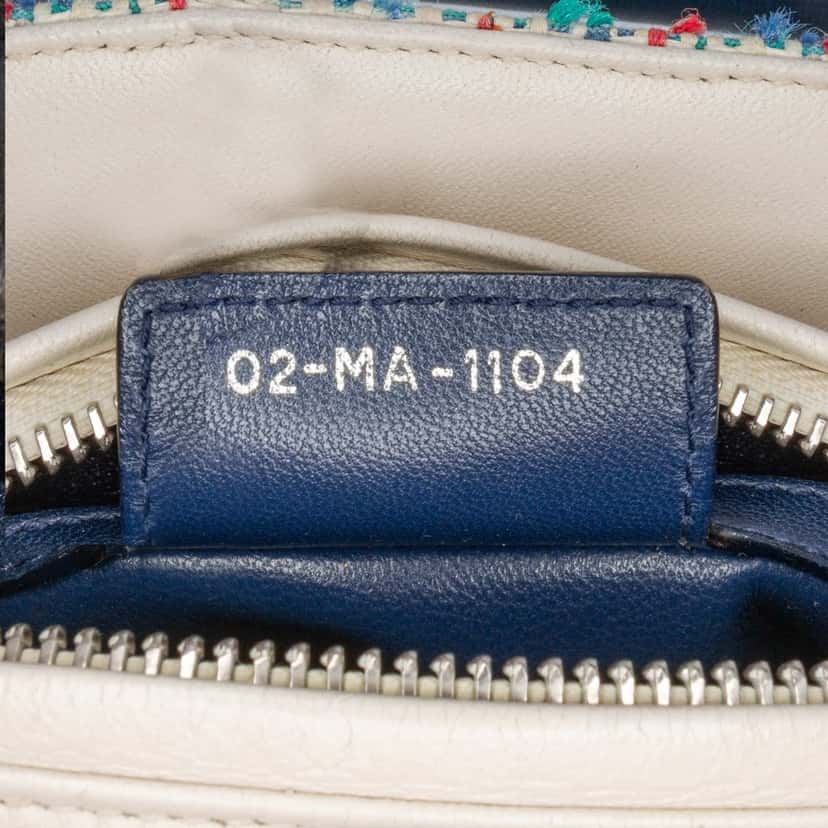 Dior Medium Tweed Lady Dior Blue Tweed Good condition - Box View