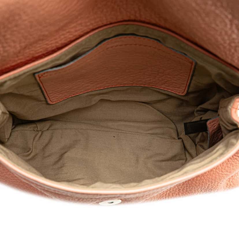 Chloé Leather Lily Bow Satchel Orange Leather Good condition - Model View