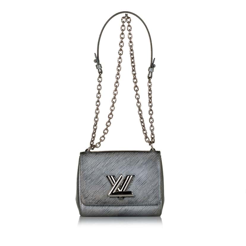 Louis Vuitton Epi Twist PM Silver Leather Good condition - Front View