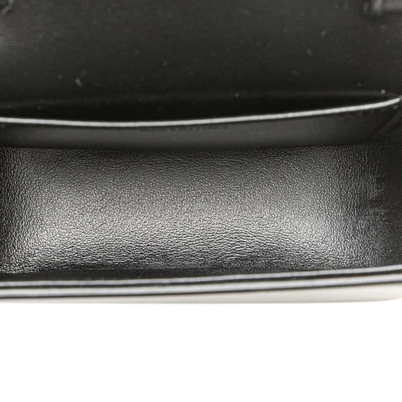 Celine Mini Shiny Calfskin Triomphe Crossbody Black Leather Good condition - Model View