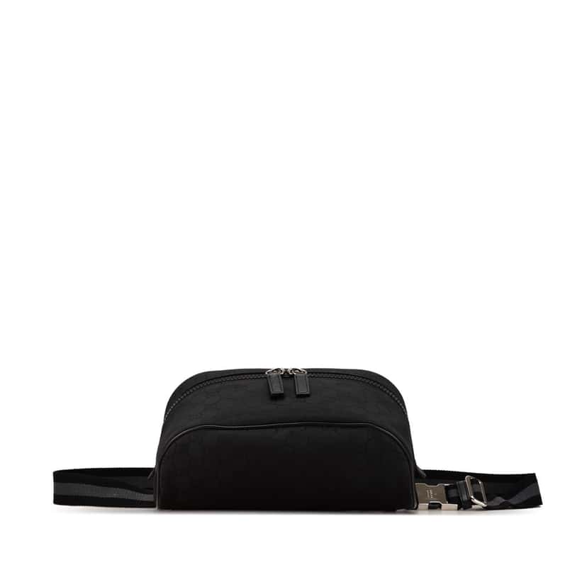 Gucci GG Nylon Web Belt Bag Black Good condition - Inside View