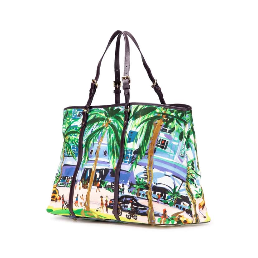 Louis Vuitton Ailleurs Cabas Promenade GM Blue Canvas Good condition - Back View