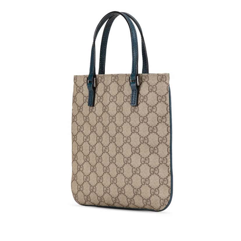 Gucci Mini GG Supreme Handbag Brown Canvas Fair condition - Back View