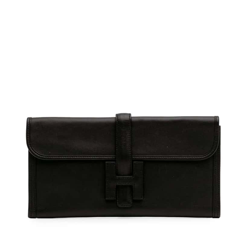 Hermès Swift Jige Elan 29 Black Leather Good condition - Front View