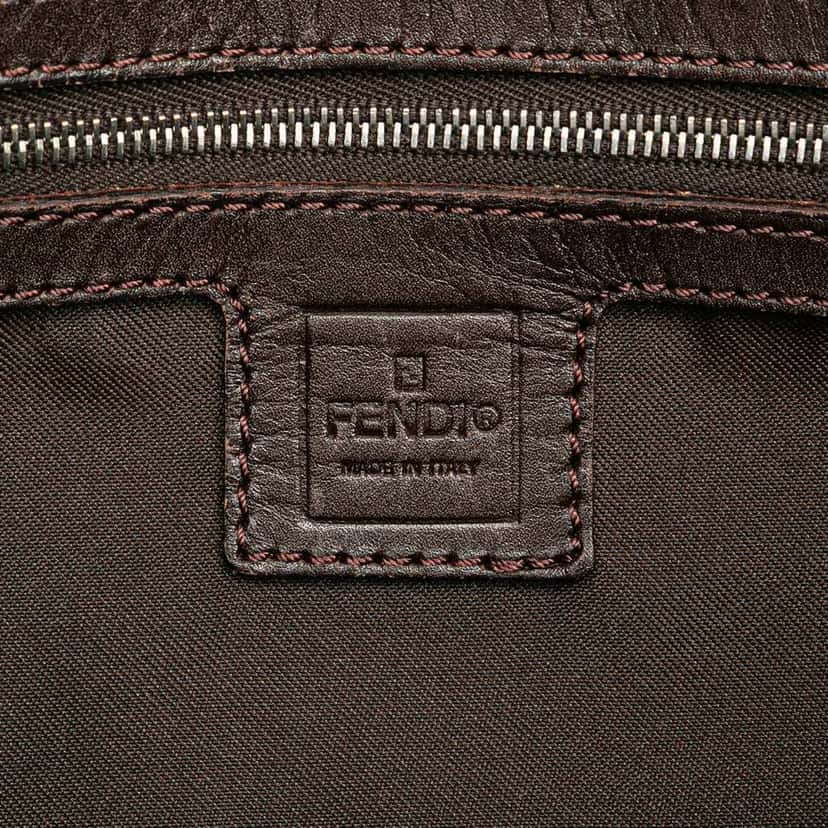 Fendi Small Zucca Canvas Twins Tote Brown Canvas Good condition - Box View