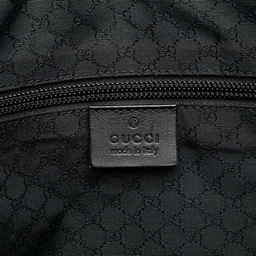 Gucci Leather Trimmed Nylon Laptop Bag Black Good condition - Box View