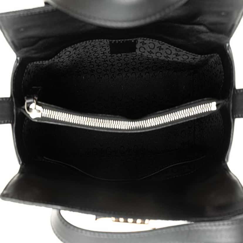 Celine C Macadam Canvas Handbag Black Canvas Good condition - Model View