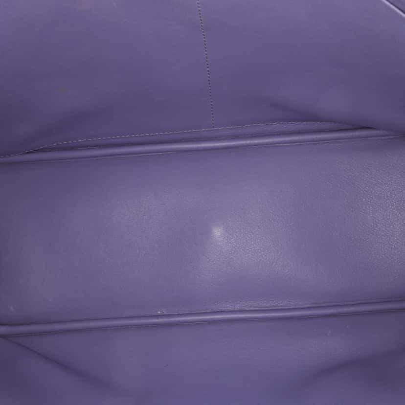 Dior Medium Leather Diorissimo Satchel Purple Leather Good condition - Model View