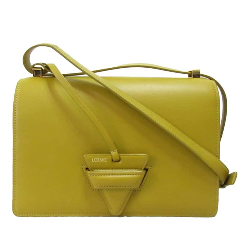 Loewe Small Leather Barcelona Crossbody Yellow Leather Very good condition - Front View
