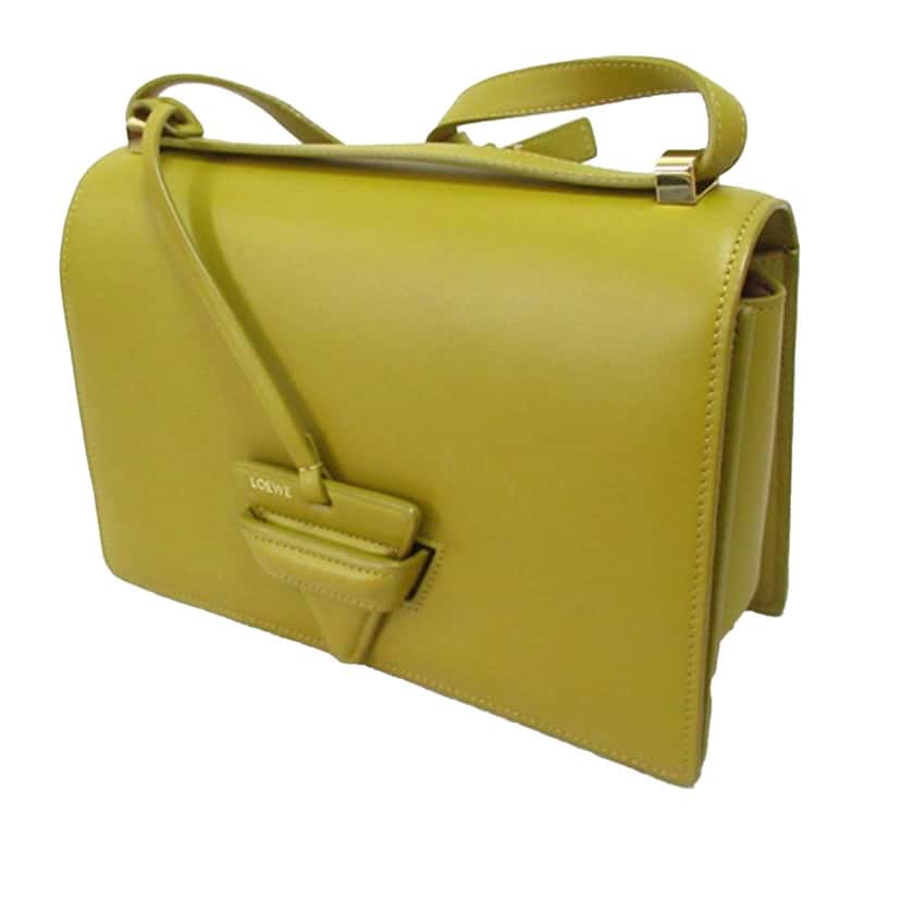 Loewe Small Leather Barcelona Crossbody Yellow Leather Very good condition - Back View