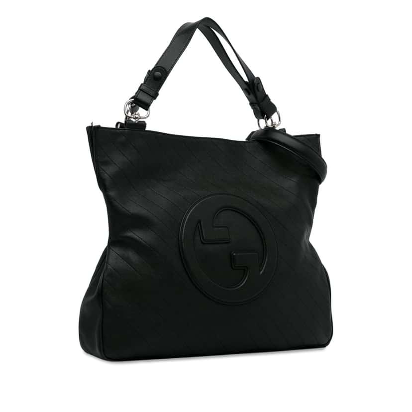 Gucci Medium Blondie Satchel Black Leather Very good condition - Back View