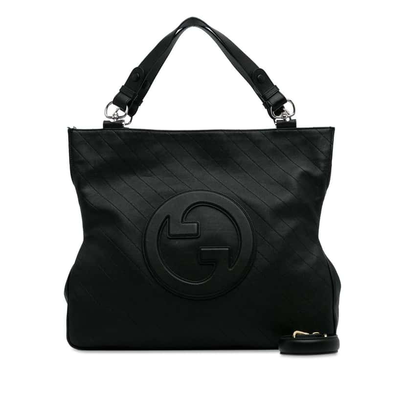 Gucci Medium Blondie Satchel Black Leather Very good condition - Model View