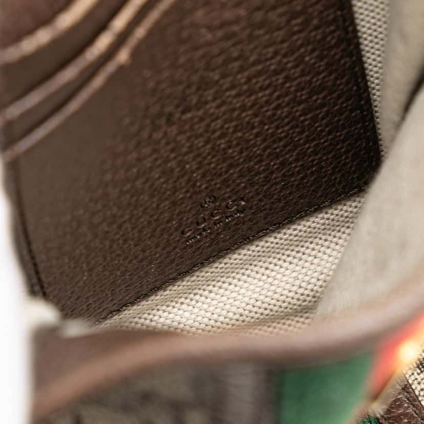 Gucci Mini GG Supreme Web Ophidia Crossbody Brown Canvas Good condition - Box View