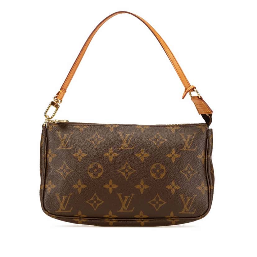 Louis Vuitton Monogram Pochette Accessoires Brown Canvas Good condition - Front View