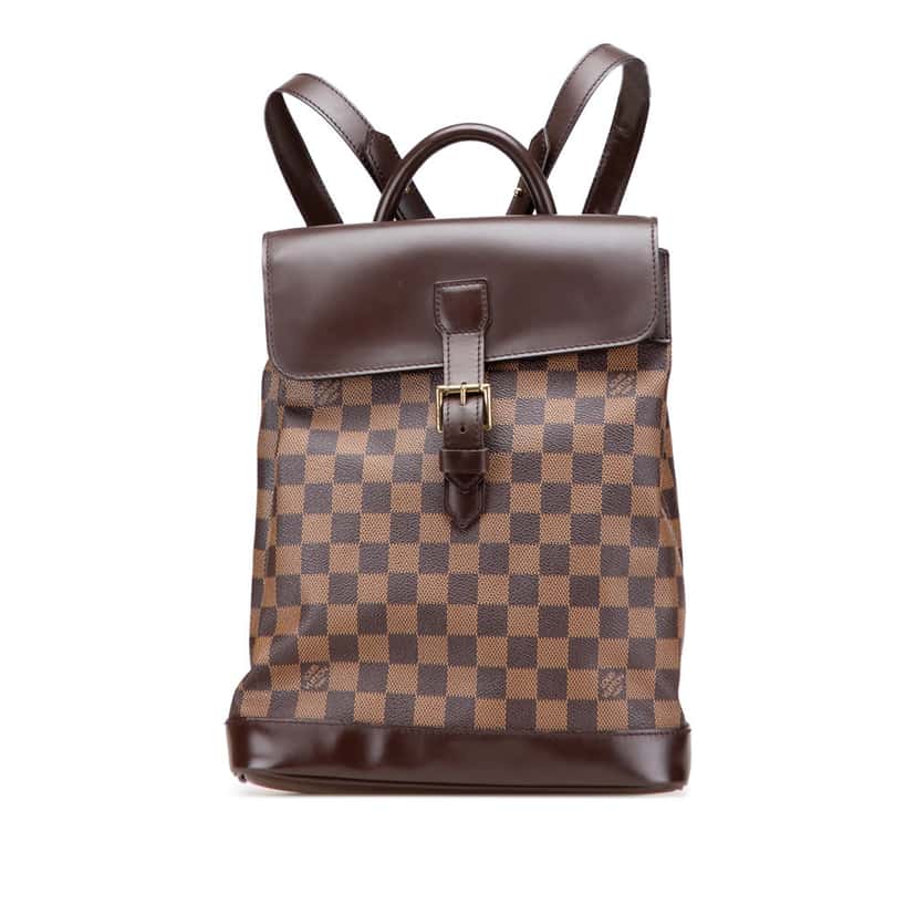 Louis Vuitton Damier Ebene Soho Brown Canvas Good condition - Front View
