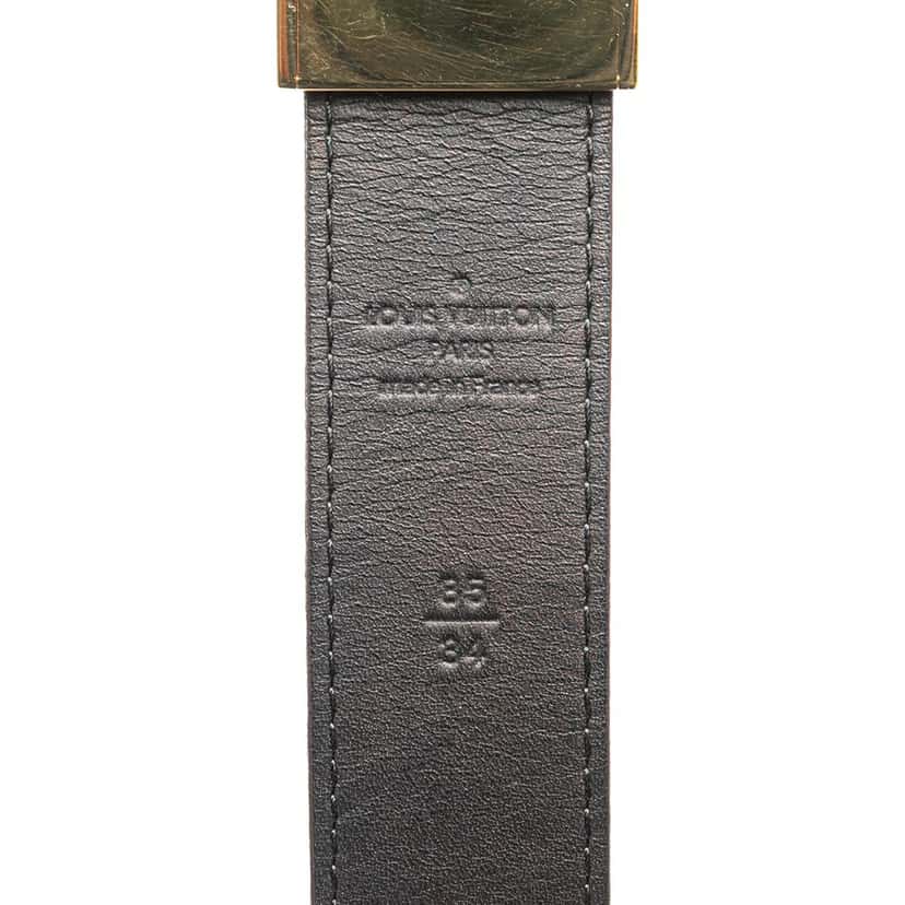 Louis Vuitton Damier Ebene Ceinture Belt Brown Canvas Good condition - Model View