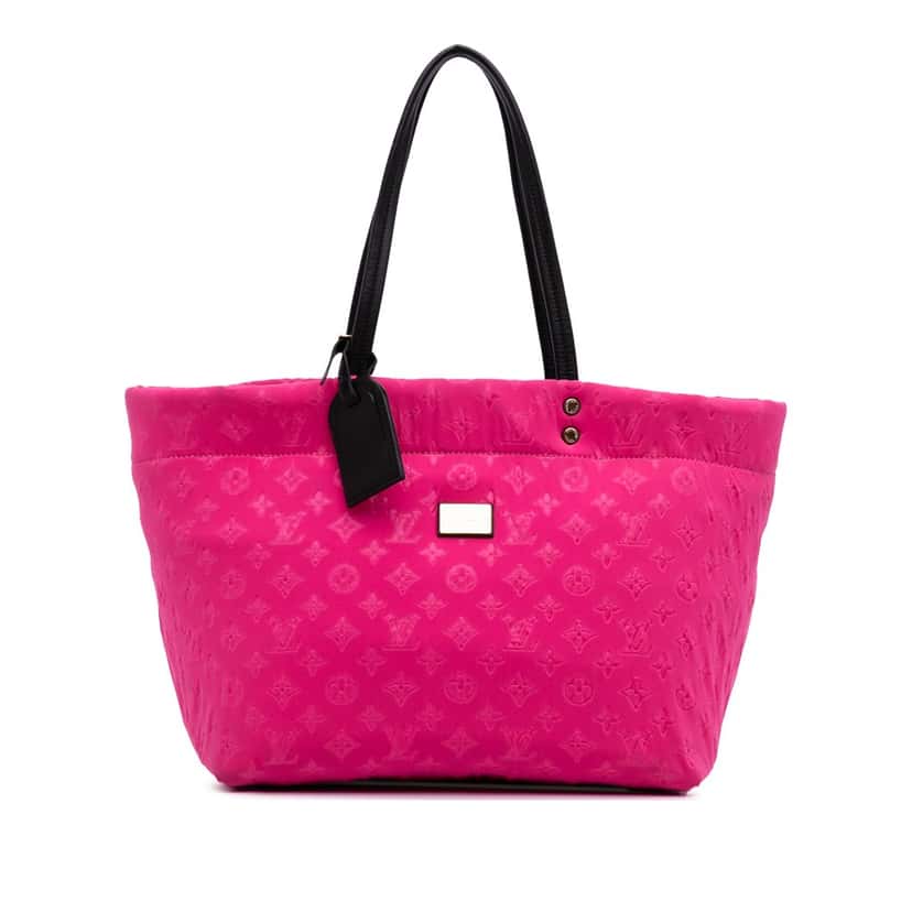 Louis Vuitton Monogram Embossed Neoprene Scuba MM Pink Polyester Good condition - Front View