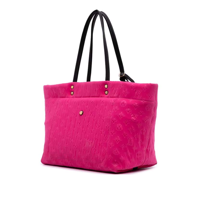 Louis Vuitton Monogram Embossed Neoprene Scuba MM Pink Polyester Good condition - Back View