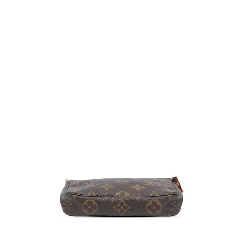 Louis Vuitton Monogram Mini Pochette Accessoires Brown Canvas Good condition - Inside View