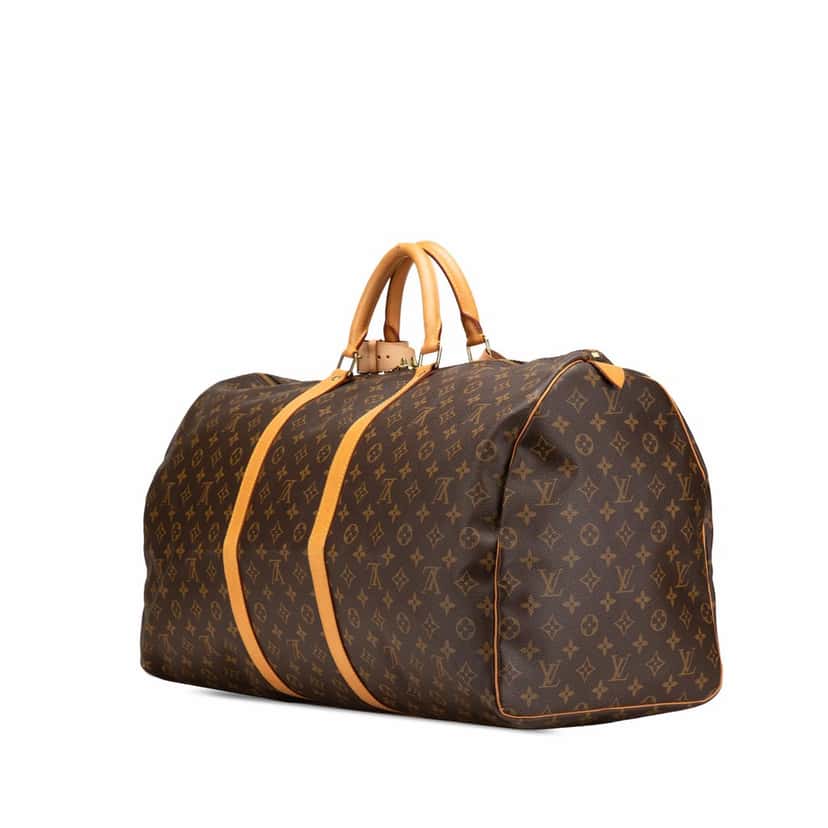 Louis Vuitton Monogram Keepall 60 Brown Canvas Good condition - Back View