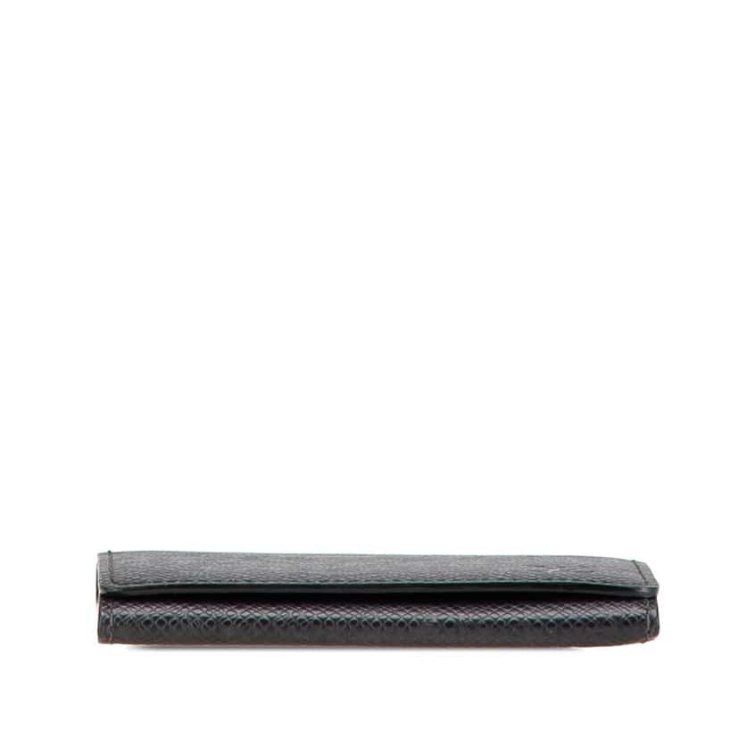 Louis Vuitton Taiga Business Card Holder Black Leather Good condition - Inside View