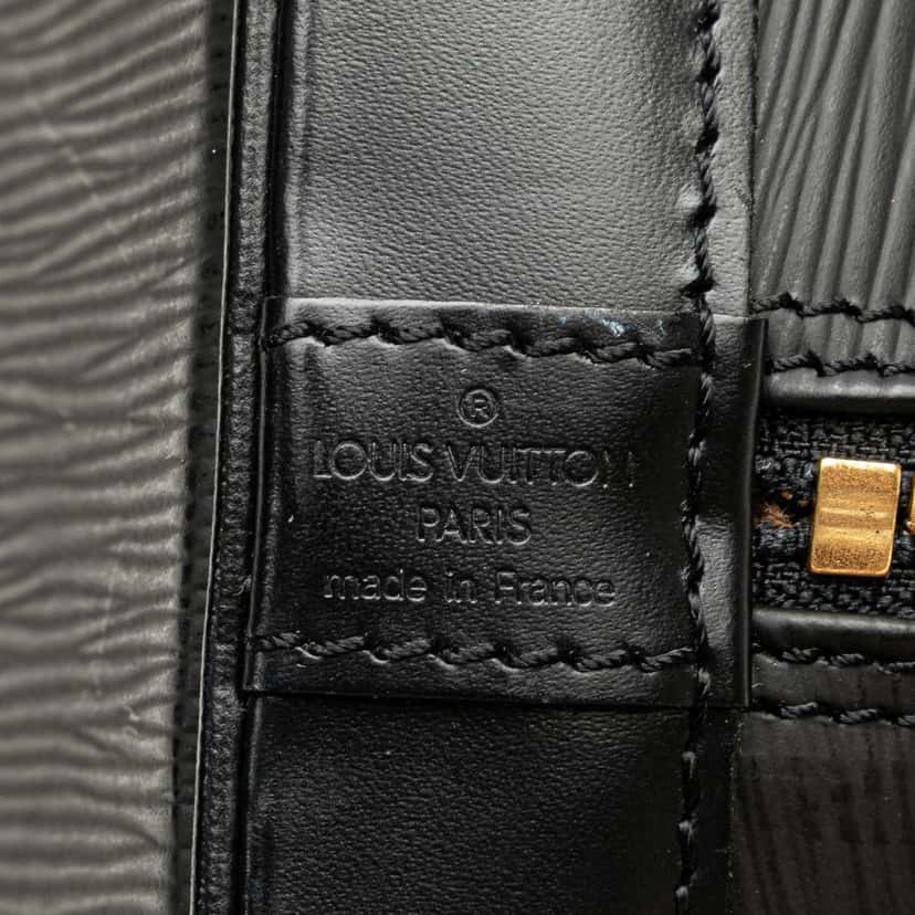 Louis Vuitton Epi Alma PM Black Leather Good condition - Box View