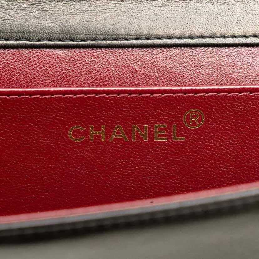 Chanel Mini CC Quilted Lambskin Full Flap Black Leather Good condition - Box View