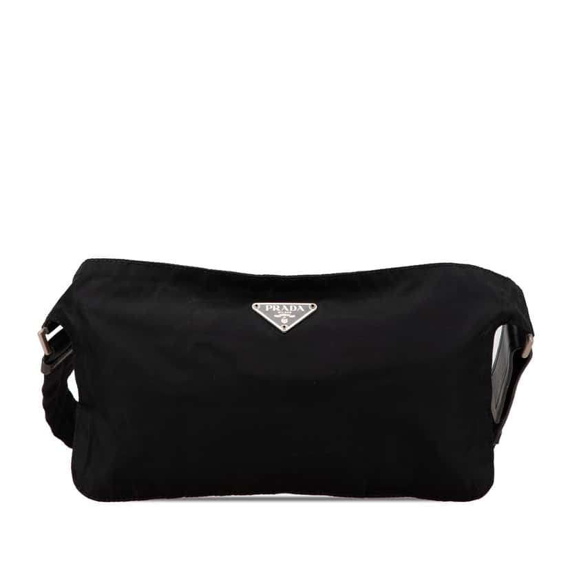 Prada Tessuto Belt Bag Black Fair condition - Front View