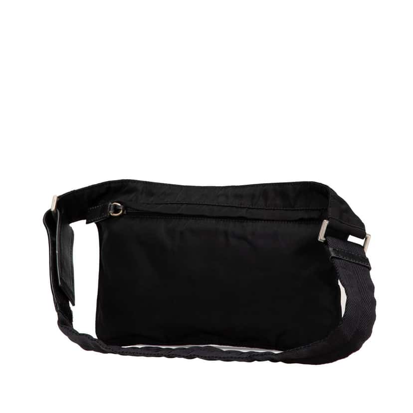 Prada Tessuto Belt Bag Black Fair condition - Back View