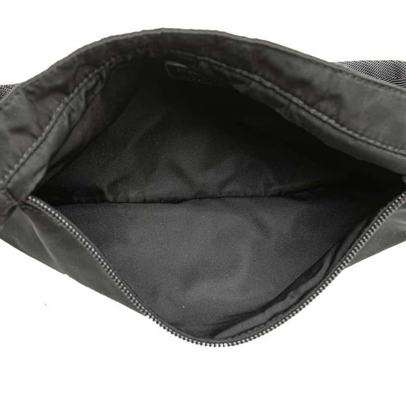 Prada Tessuto Belt Bag Black Fair condition - Model View