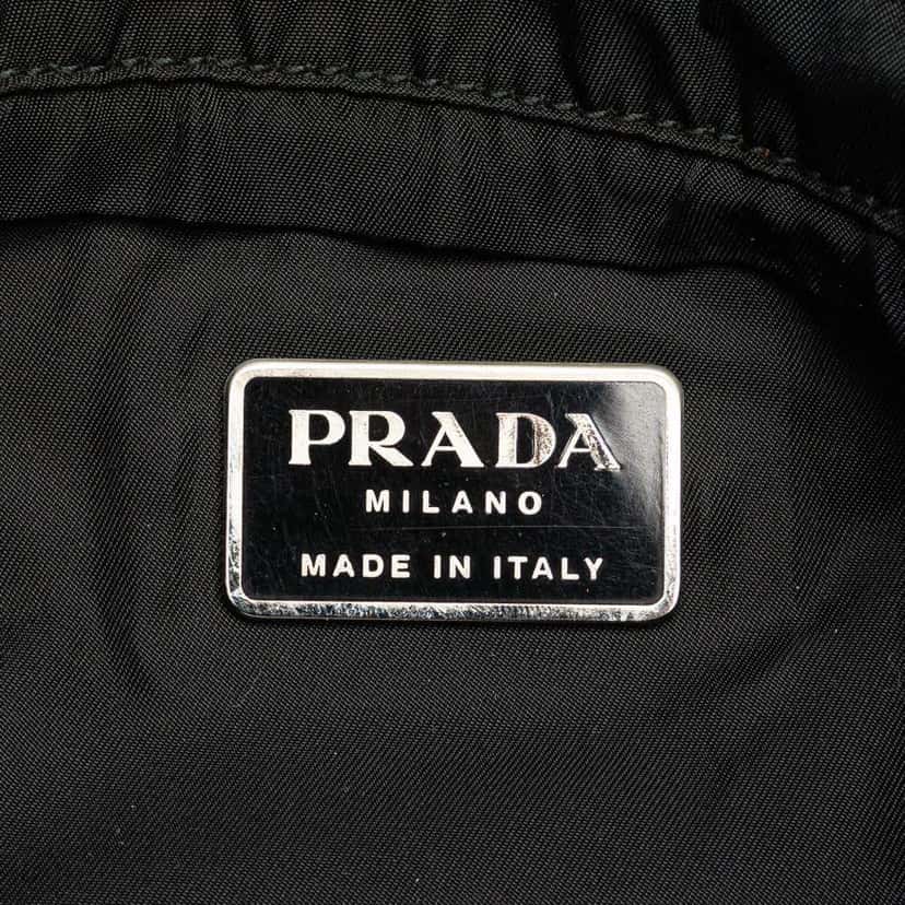 Prada Tessuto Belt Bag Black Fair condition - Box View