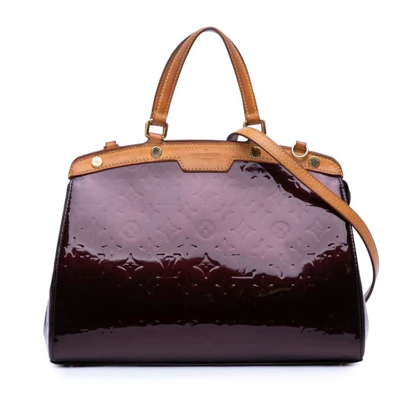 Louis Vuitton Monogram Vernis Brea MM Red Leather Good condition - Front View