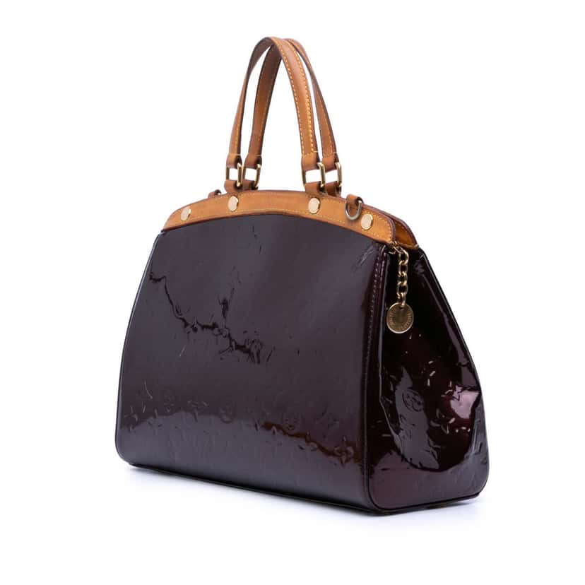 Louis Vuitton Monogram Vernis Brea MM Red Leather Good condition - Back View