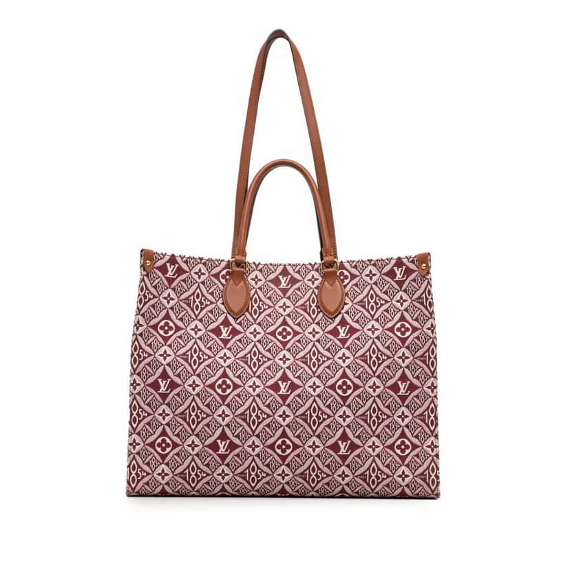 Louis Vuitton Monogram Since 1854 Onthego GM Red Canvas Good condition - Front View