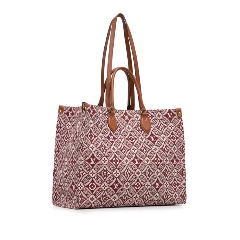 Louis Vuitton Monogram Since 1854 Onthego GM Red Canvas Good condition - Back View