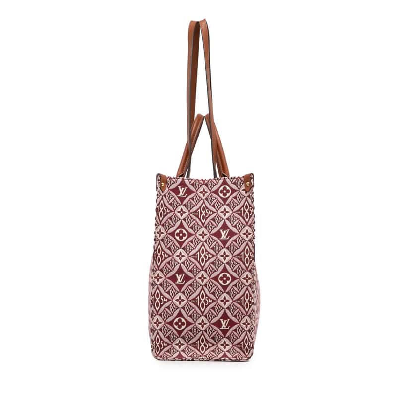 Louis Vuitton Monogram Since 1854 Onthego GM Red Canvas Good condition - Inside View