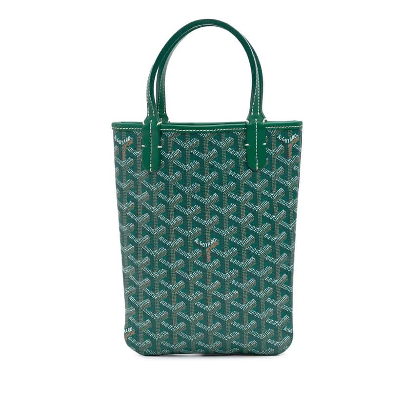 Goyard Goyardine Poitiers Green Canvas Good condition - Front View