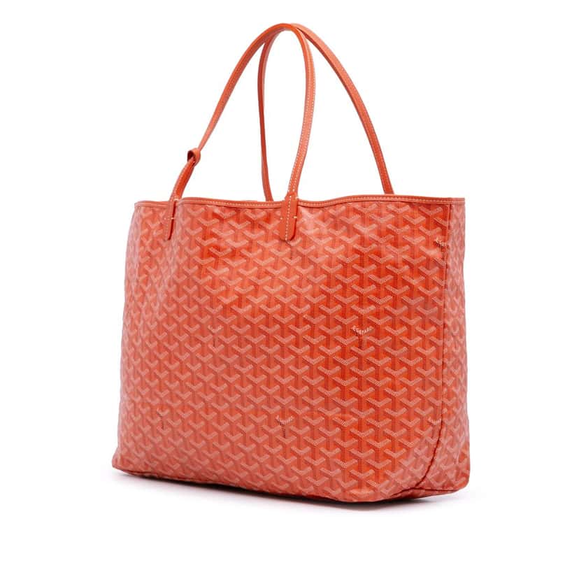 Goyard Goyardine Saint Louis GM Orange Canvas Good condition - Back View