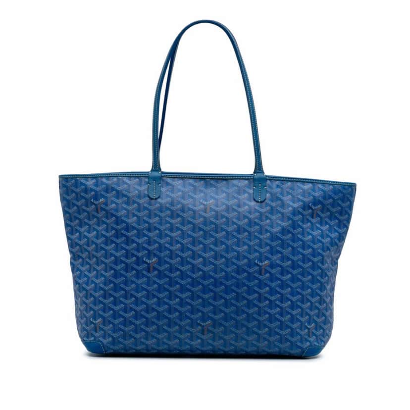 Goyard Goyardine Artois MM Blue Canvas Good condition - Front View