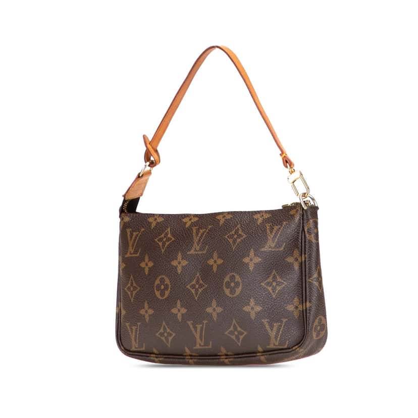 Louis Vuitton Monogram Pochette Accessoires Brown Canvas Good condition - Back View