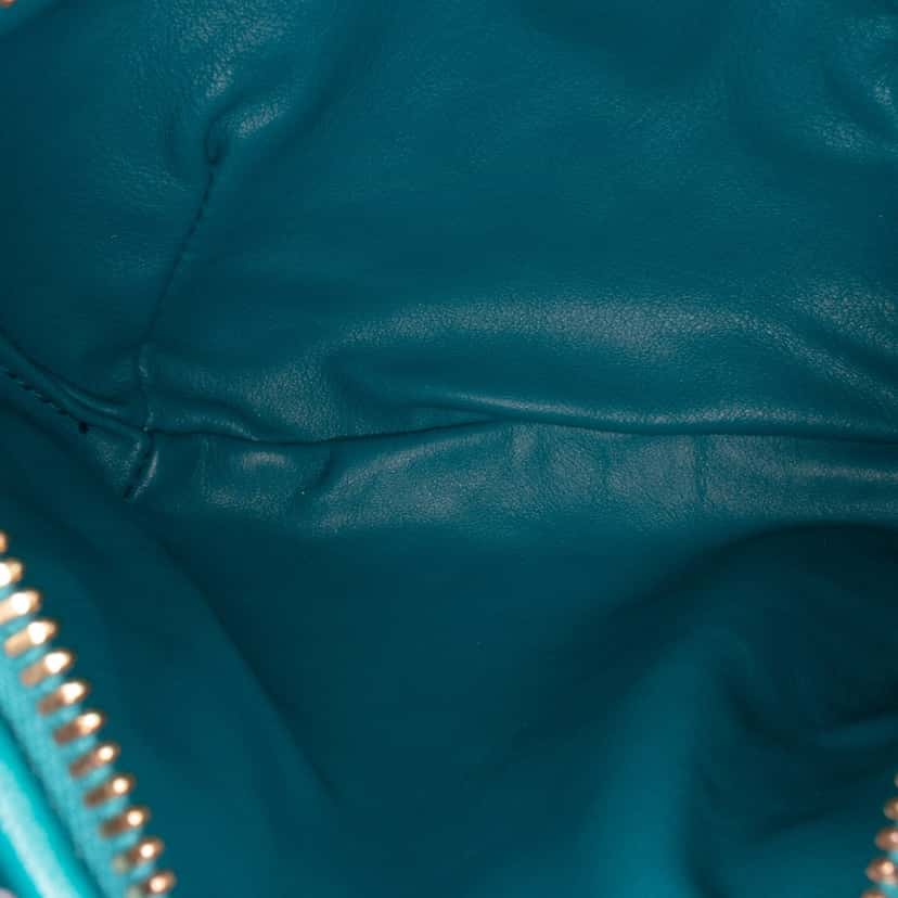 Bottega Veneta Mini Nappa Intrecciato Jodie Blue Leather Good condition - Model View