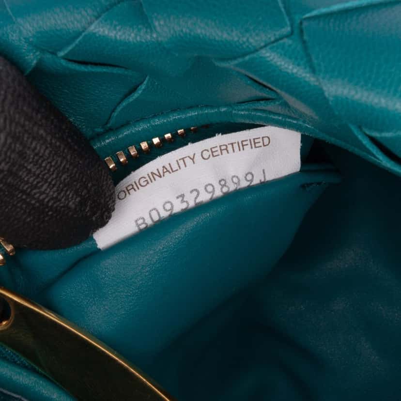 Bottega Veneta Mini Nappa Intrecciato Jodie Blue Leather Good condition - Box View